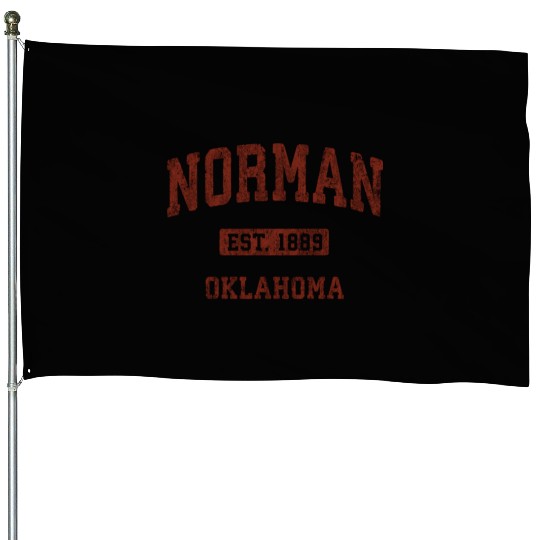 Norman Oklahoma Ok Athletic Sports House Flags
