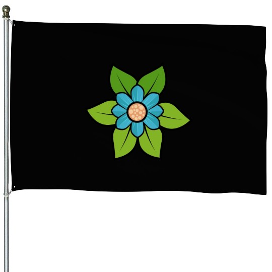 flower Pretty Natural colorful House Flags