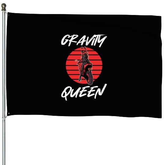 Gravity Queen Mountainbike Dirt Bike House Flags