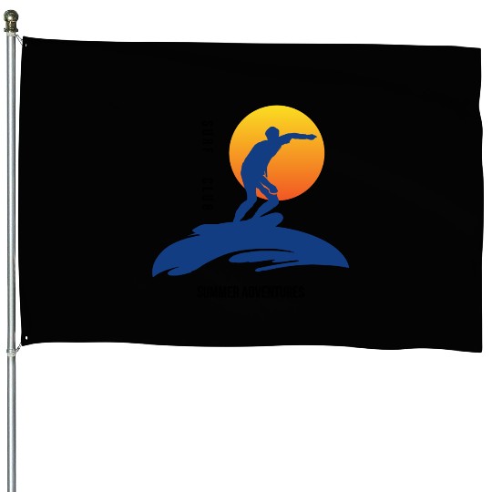 Summer Adventures Surf Club House Flags