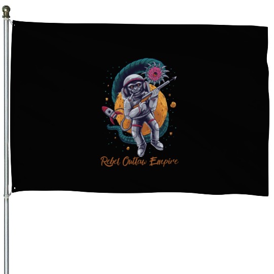 Rebel Outlaw Empire - Rebel Monkey House Flags