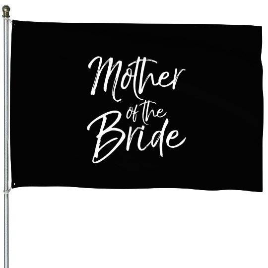 Bride & Groom Wedding Studio House Flags