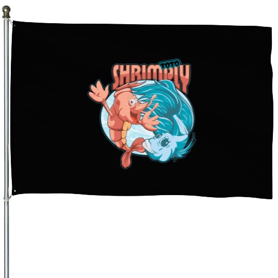 shrimp and catfish House Flags
