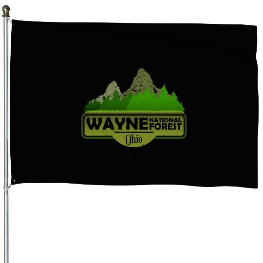 Wayne National Forest Ohio USA House Flags