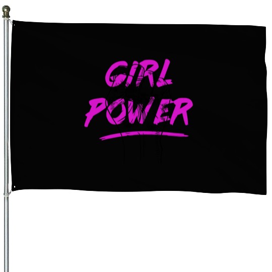 Girl Power House Flags