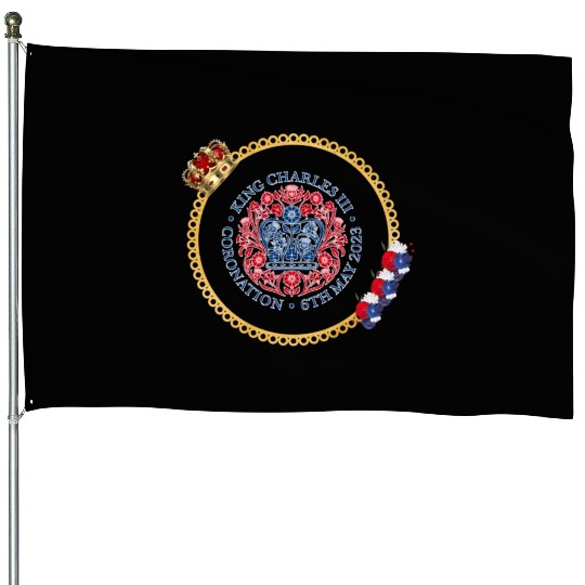 King Charles Iii British Monarch Royal Coronation House Flags