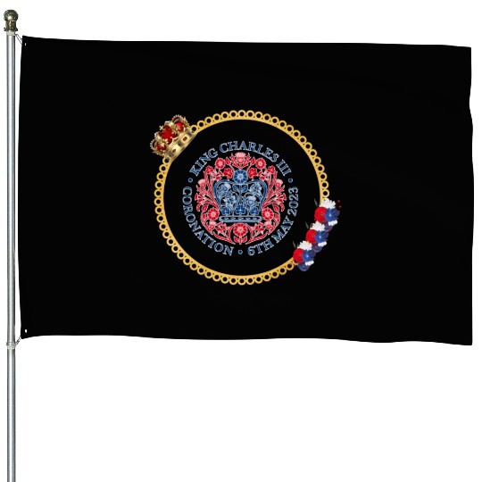 King Charles Iii British Monarch Royal Coronation House Flags
