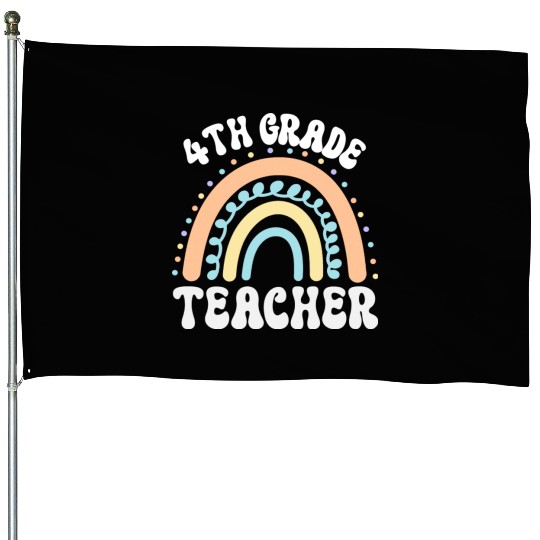 4th grade teacher, back to school House Flags