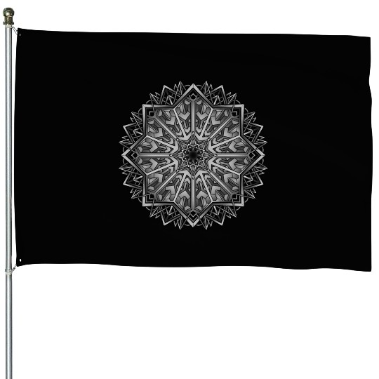 Dark Magic Mandala House Flags