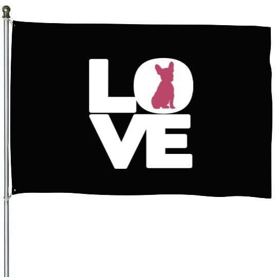 French Bulldog Mom Lover Funny Cute Frenchie House Flags