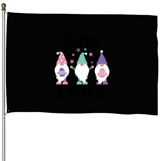 Happy Easter 2020 Gnome Egg Hunt House Flags