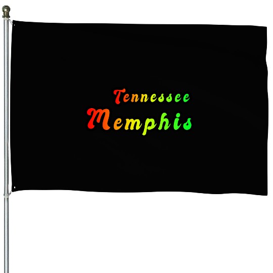 Memphis Tennessee rainbow design House Flags
