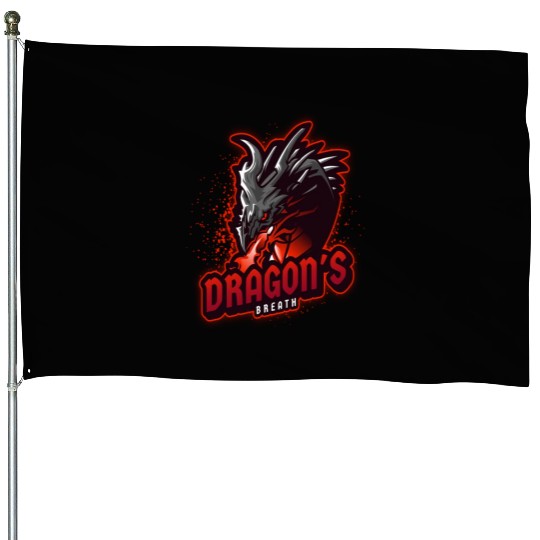 Dragon T ShirtDragon s Breath House Flags
