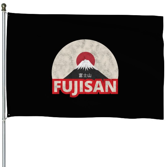 Japan Tokyo Mount Fuji Fujisan House Flags