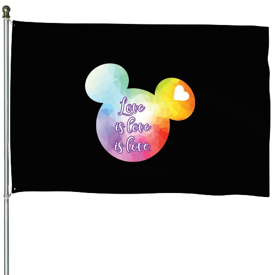 Right Chest Love Is Love House Flags