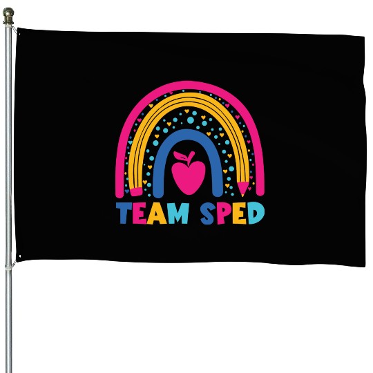 Special Education Teacher Paraprofessional Back To House Flags