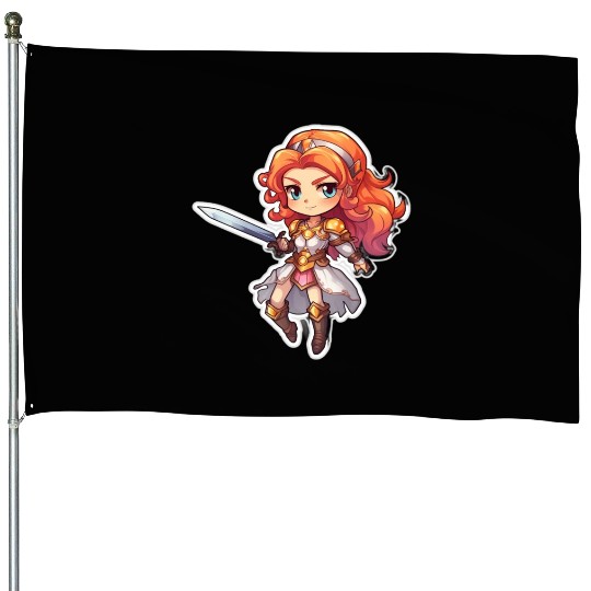 Warrior Princess Adventure House Flags