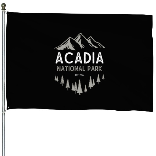 Acadia National Park Est 1916 Maine House Flags