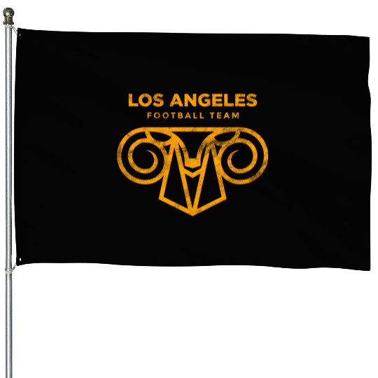 Cool Modern Rams Logo Los Angeles Sunday Football House Flags