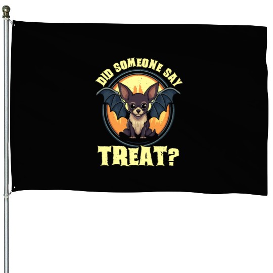 Chihuahua Halloween Puppy Trick Or Treat Dog Lover House Flags
