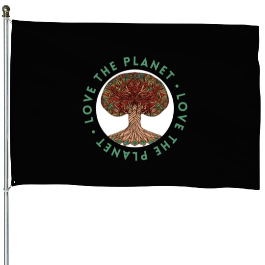 Tree: detailed, relaxing, & positive House Flags
