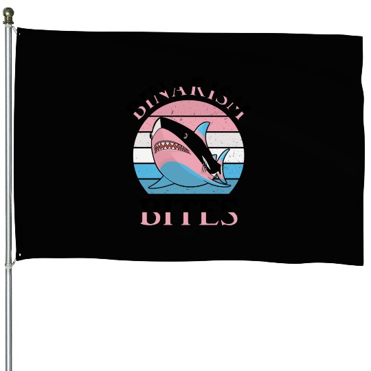 Shark Lover Transgender Pride Flag Trans LGBT House Flags