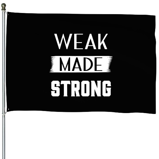 Workout Fitness Gym House Flags