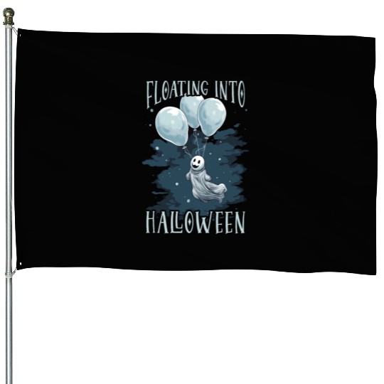 Balloon Halloween Trick Or Treat Spooky Boo Ghost House Flags