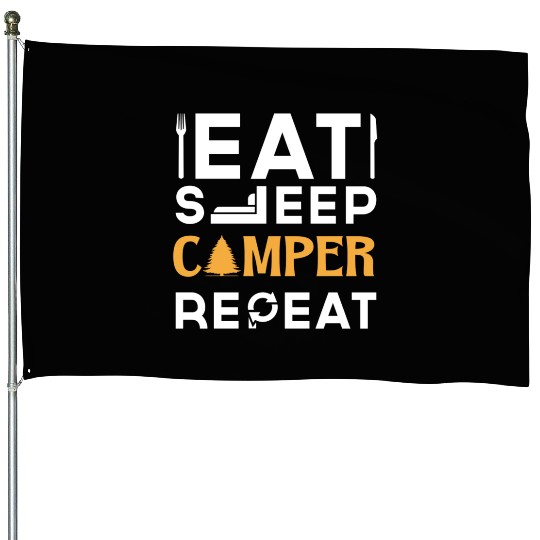 Camper life House Flags