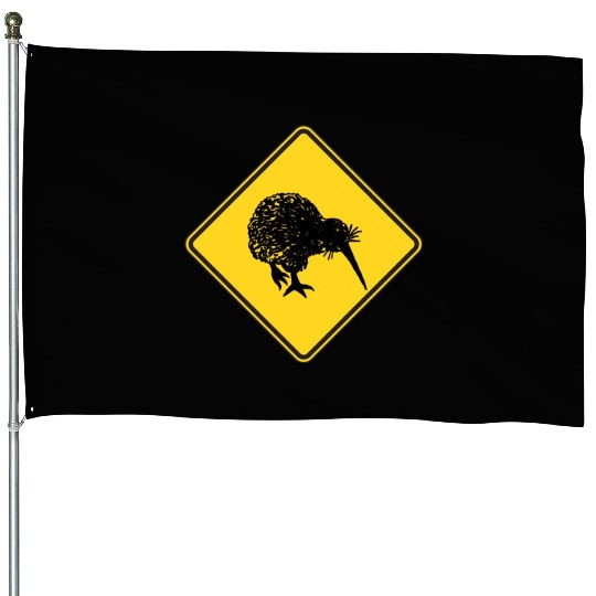 New Zealand Attention Kiwi Street Sign Camping House Flags