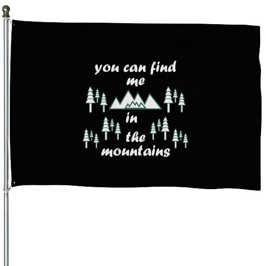 Take a Hike, Hiking Lover, Adventure, Nature. House Flags