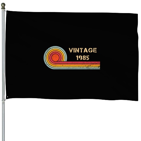 Vintage 1985 birthday retro design House Flags