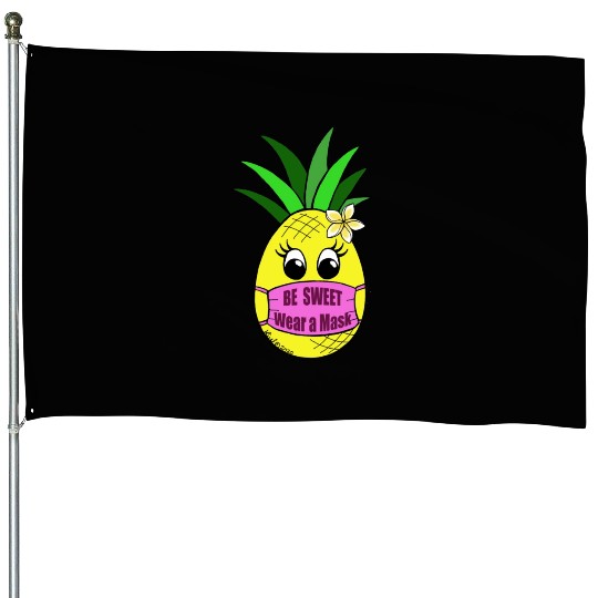 Sweet Pineapple House Flags
