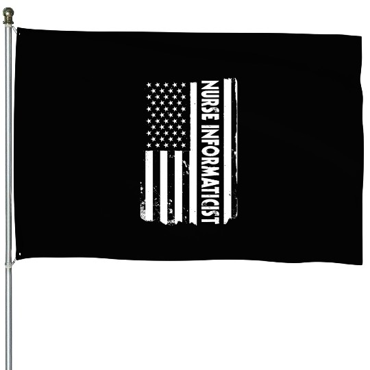 USA Flag Nurse Informaticist America House Flags