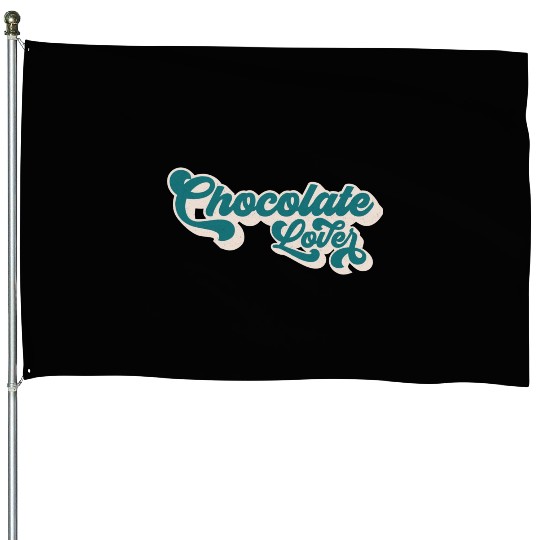 Chocolate Lover Retro Vintage House Flags