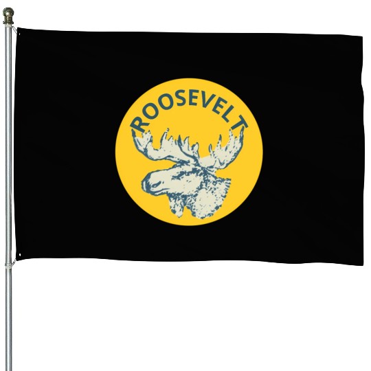 Teddy Roosevelt Bull Moose Py House Flags