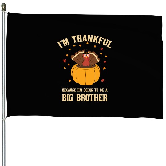 Thanksgiving Big Brother Turkey Pregnant House Flags