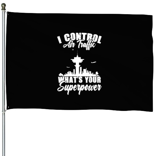 Air Traffic Control Funny Aviation For Atc Flight House Flags