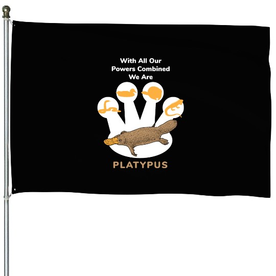 Schnabeltier Power Combined Platypus House Flags