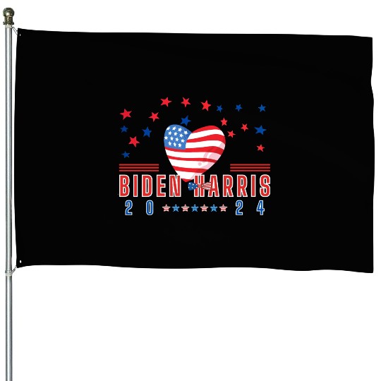 US President Joe Biden supported US Vice President House Flags