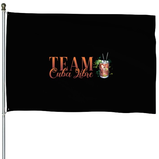 Team Cuba Libre Cocktail Bartender House Flags