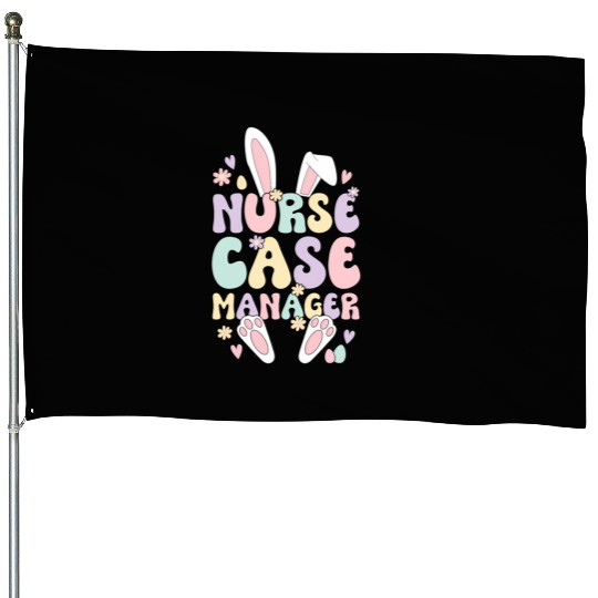 Nurse Case Ager Easter Bunny Case Aget Easter House Flags