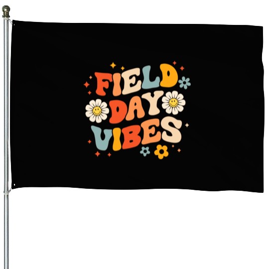 Field Day 2023 Funny Field Day Vibes Teacher Boy House Flags