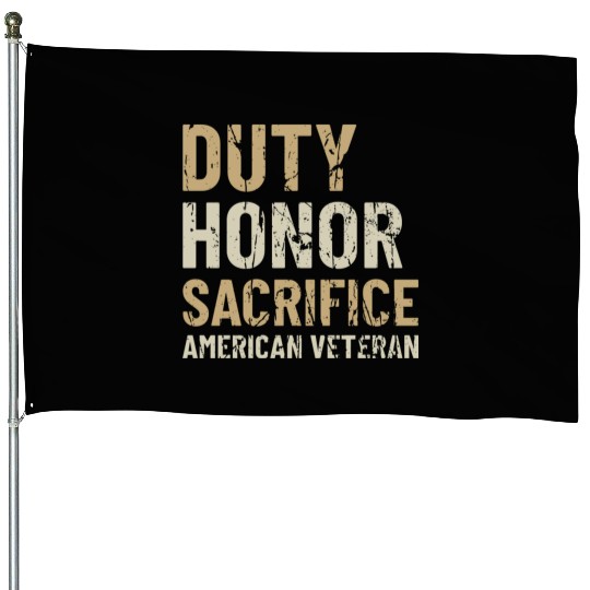 American Veteran | US Veteran | Military Veteran House Flags