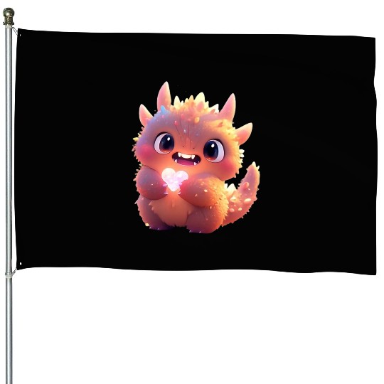 Baby-Bear-Dragon-Horn-Q House Flags