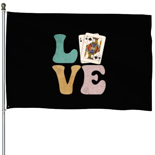 Blackjack Gambling Cards House Flags
