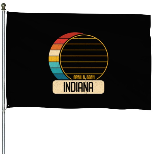 Total Solar Eclipse Indiana April 28 2024 Eclipse House Flags
