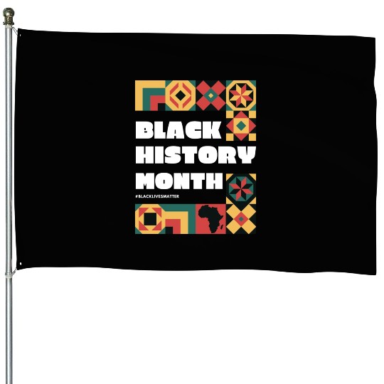 Black History Month House Flags