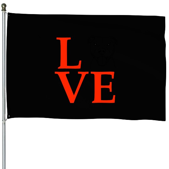 Pit Bull Love Pittie Love House Flags