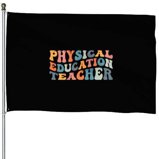Groovy Physical Education Teacher PE Teaching House Flags